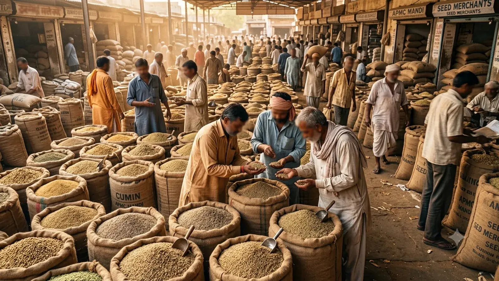 Spice sourcing at Unjha